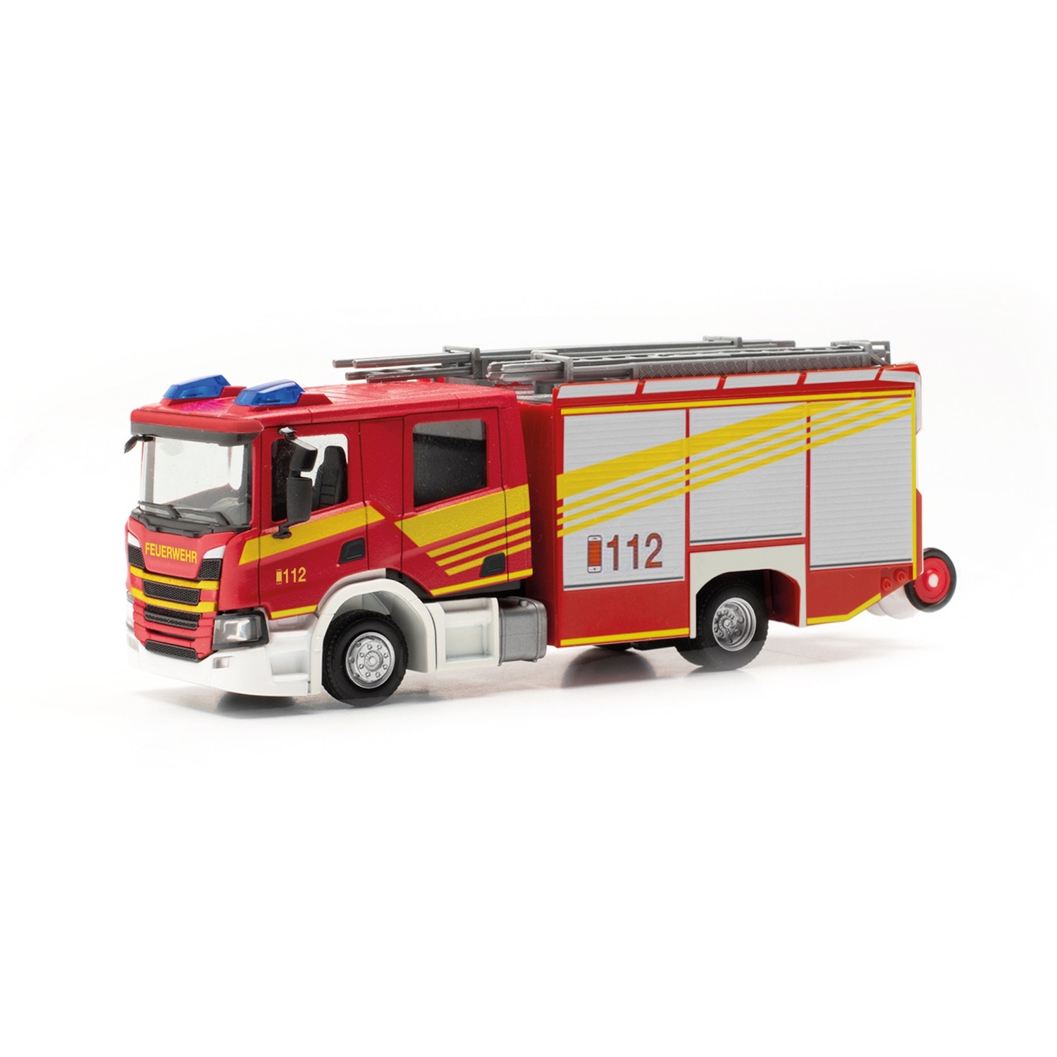 097505 - Herpa - Scania CP28 CrewCab Ziegler engine - Feuerwehr neutral -