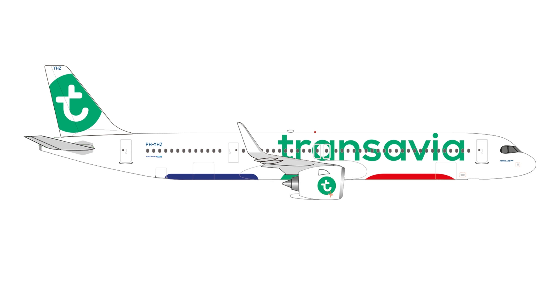 537841 - Herpa Wings - Transavia Airbus A321neo - PH-YHZ -