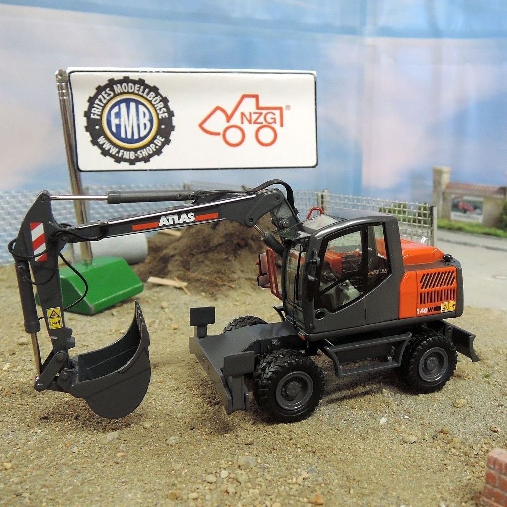 955 - NZG - Atlas 140W mobile excavator -model 2016-