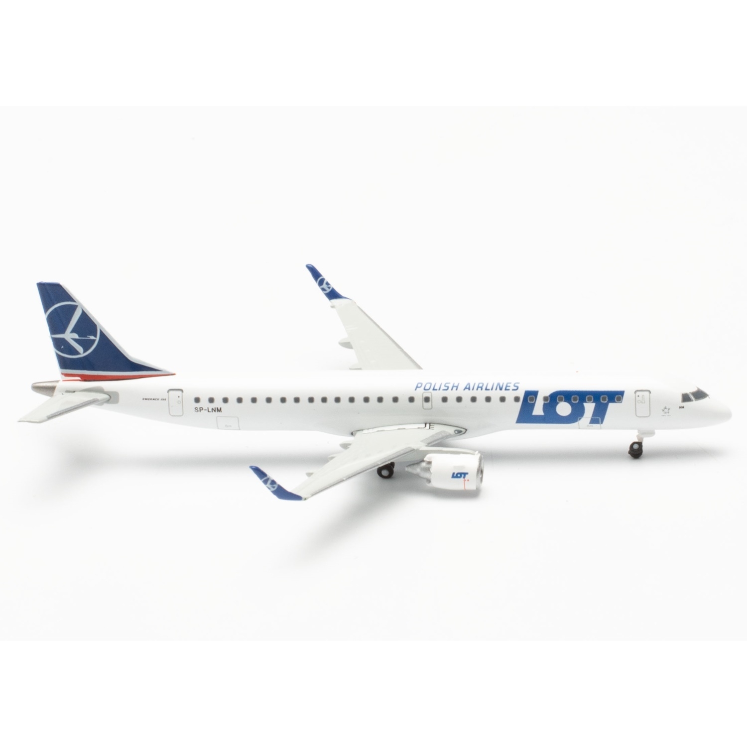 536325-001 - Herpa Wings - LOT Polish Airlines Embraer E195 - SP-LNM -