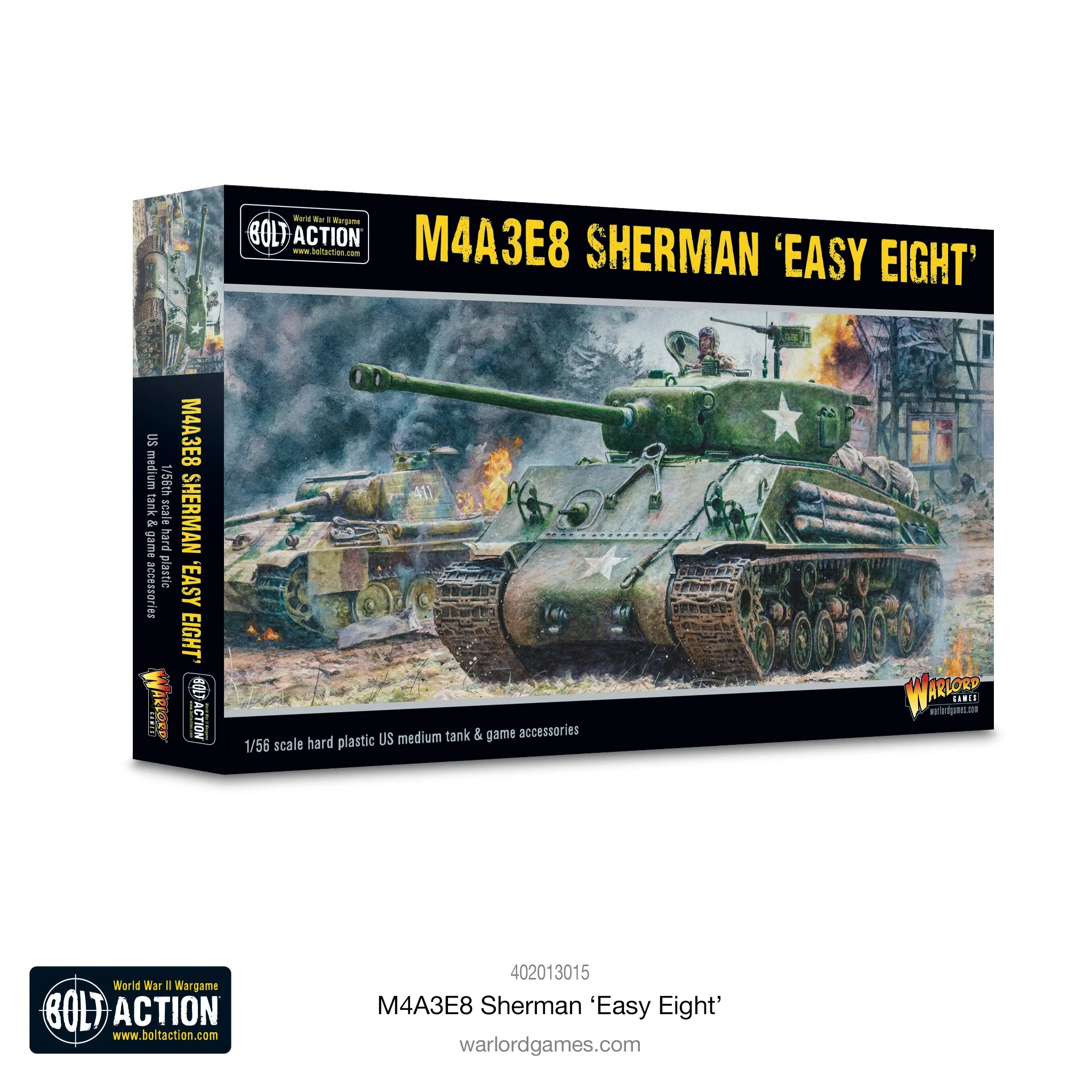 402013015 - Bolt Action - US - M4A3E8 Sherman Easy Eight - Medium Tank