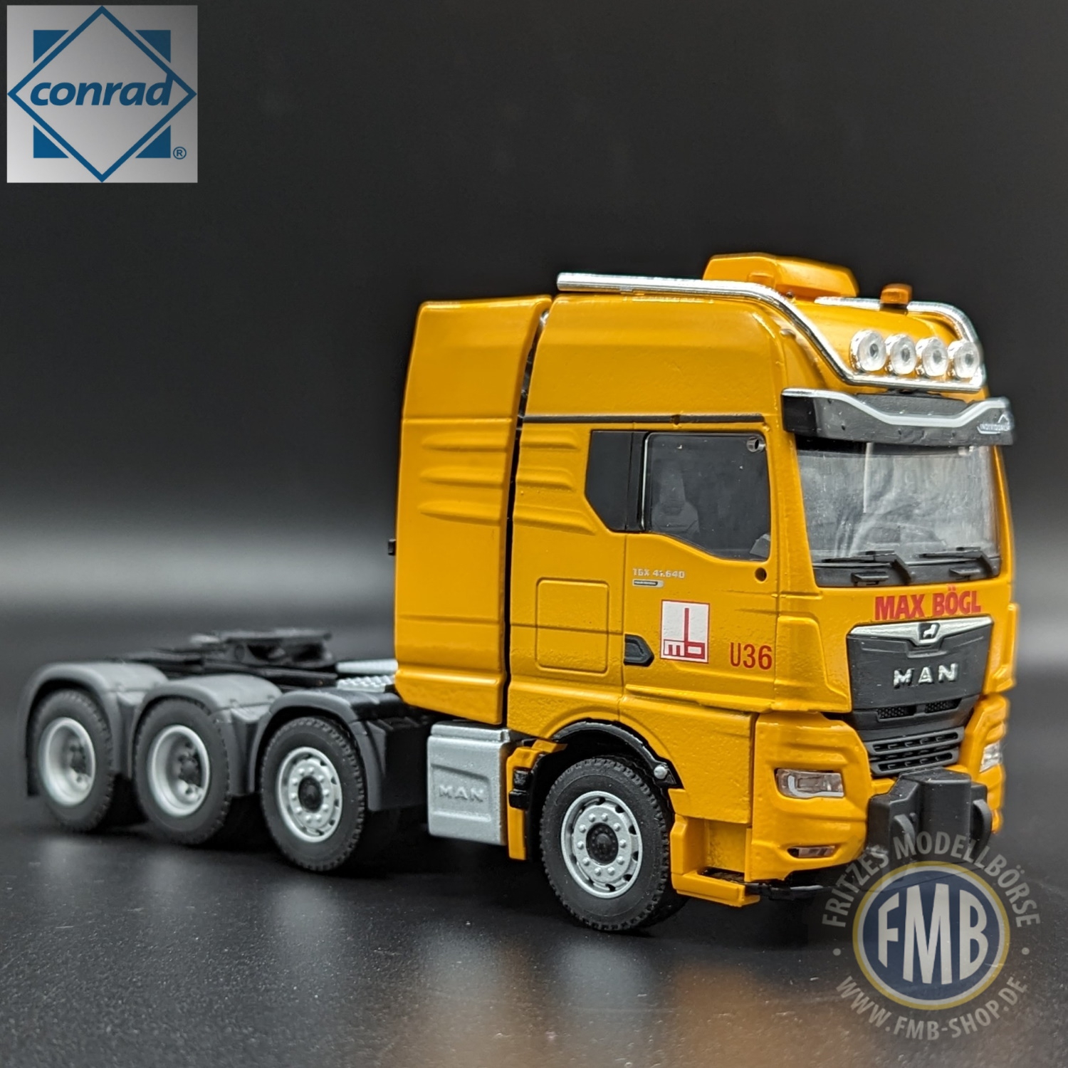 80001/03 - Conrad - MAN TGX GX Schwerlastzugmaschine 8x4 - Max Bögl -