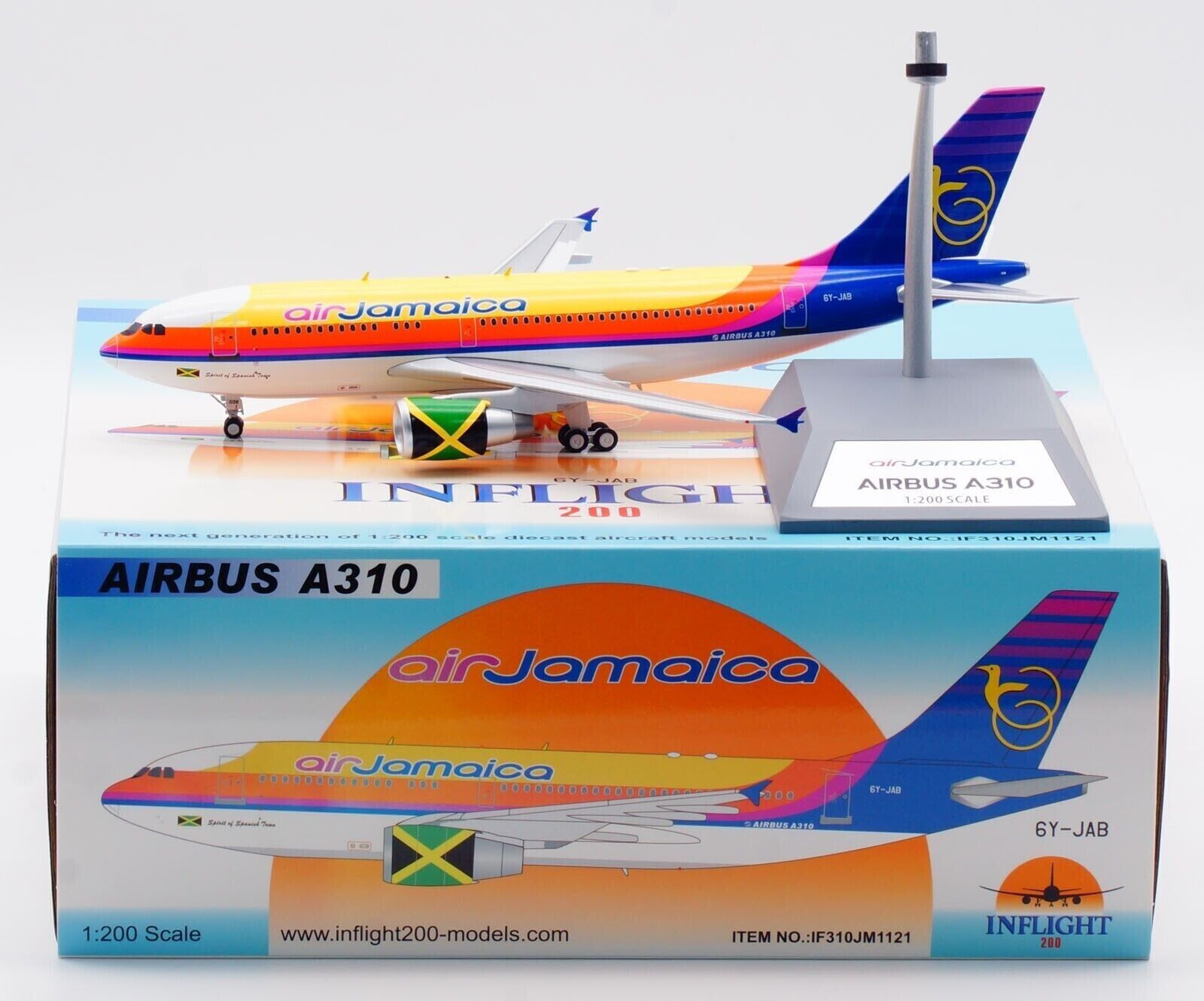 IF310JM1121 - Inflight200 - Air Jamaica Airbus A310-300 - 6Y-JAB -