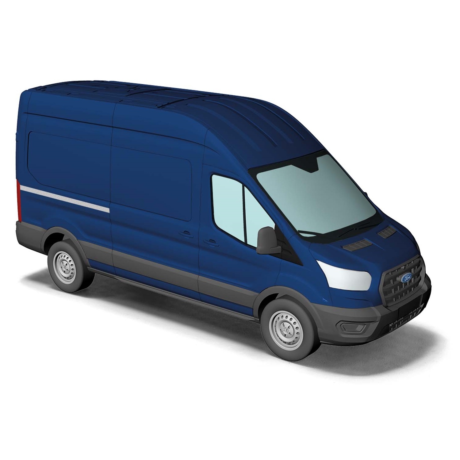 54501 - Busch - Ford Transit `2014 Kasten Hochdach, blau