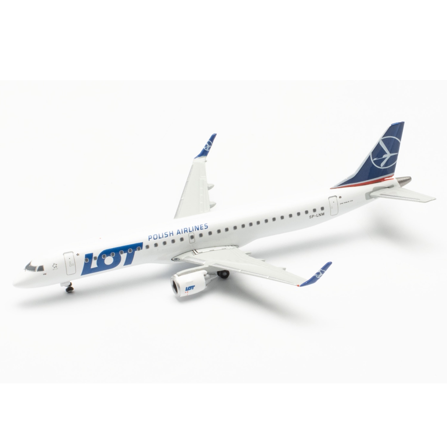 536325-001 - Herpa Wings - LOT Polish Airlines Embraer E195 - SP-LNM -