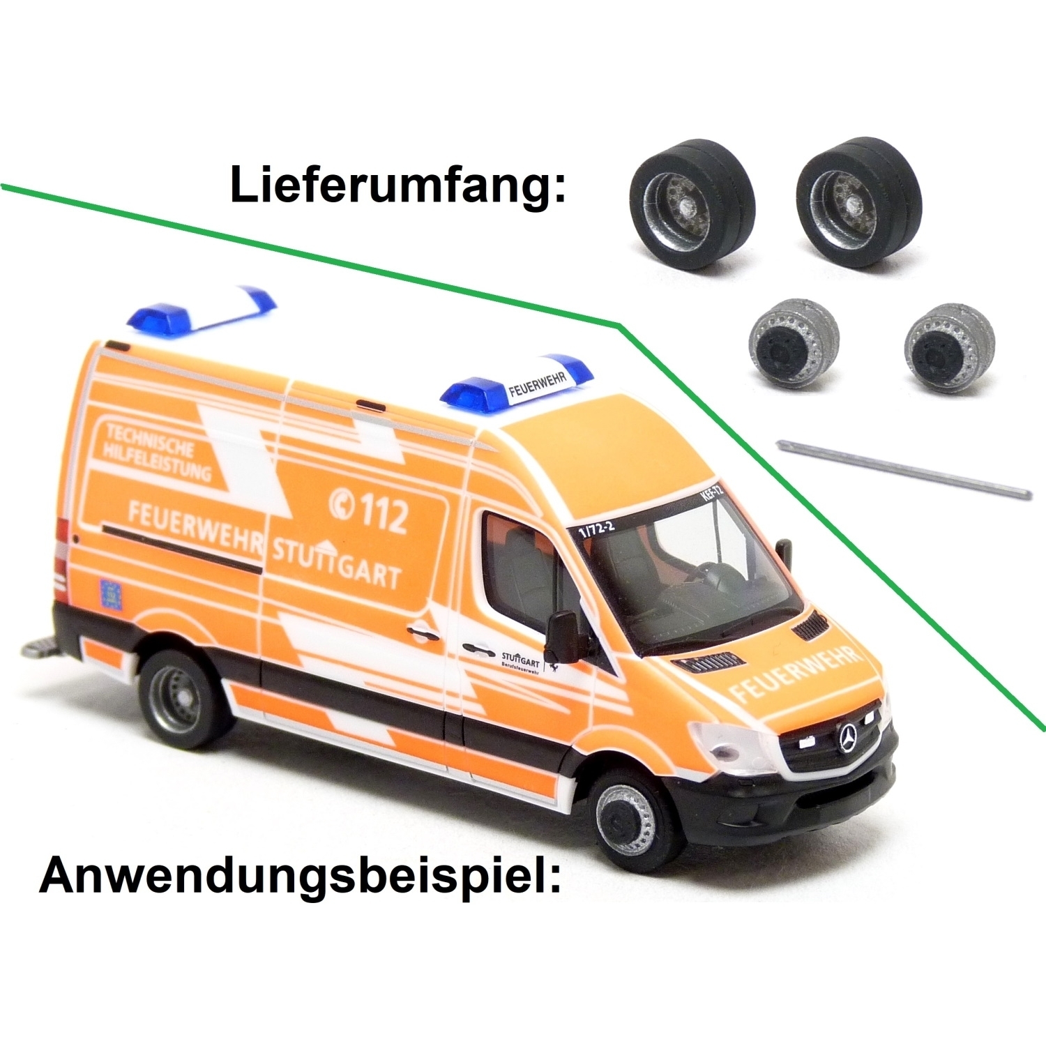 90023 - Mickon - Schwerlast-Radsatz passend für Sprinter `13 / Crafter `13 - 1 Stück