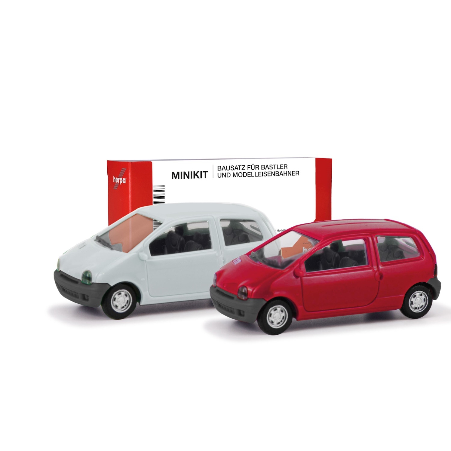 012218-007 - Herpa MiniKit - 2x Renault Twingo I  (vanille yellow + red))