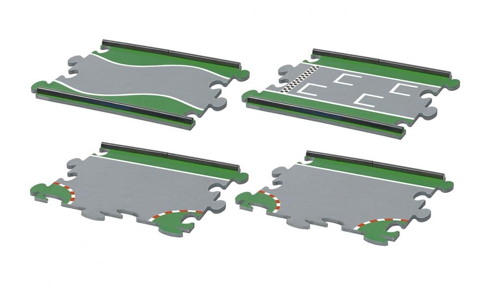 6853 - Fahrbahnset Sondermatten für SikuRacing - 4 Stück