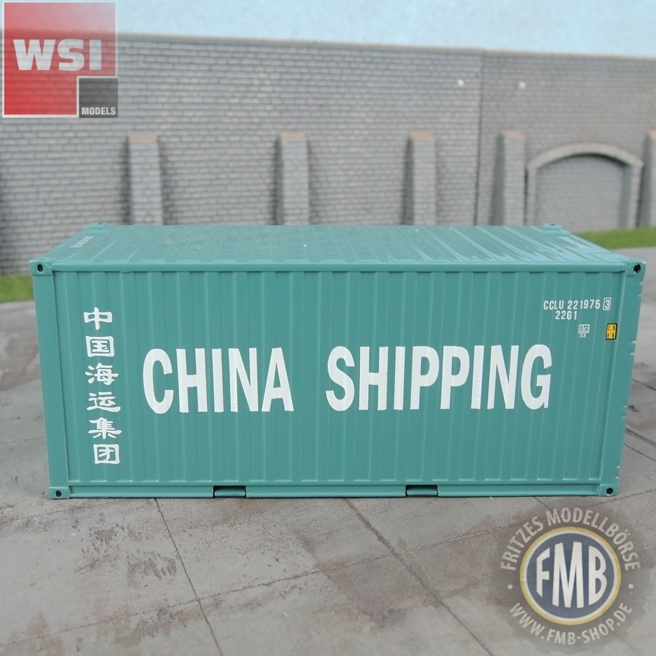 04-2036 - WSI - 20ft. Container - China Shipping - Premium Line -