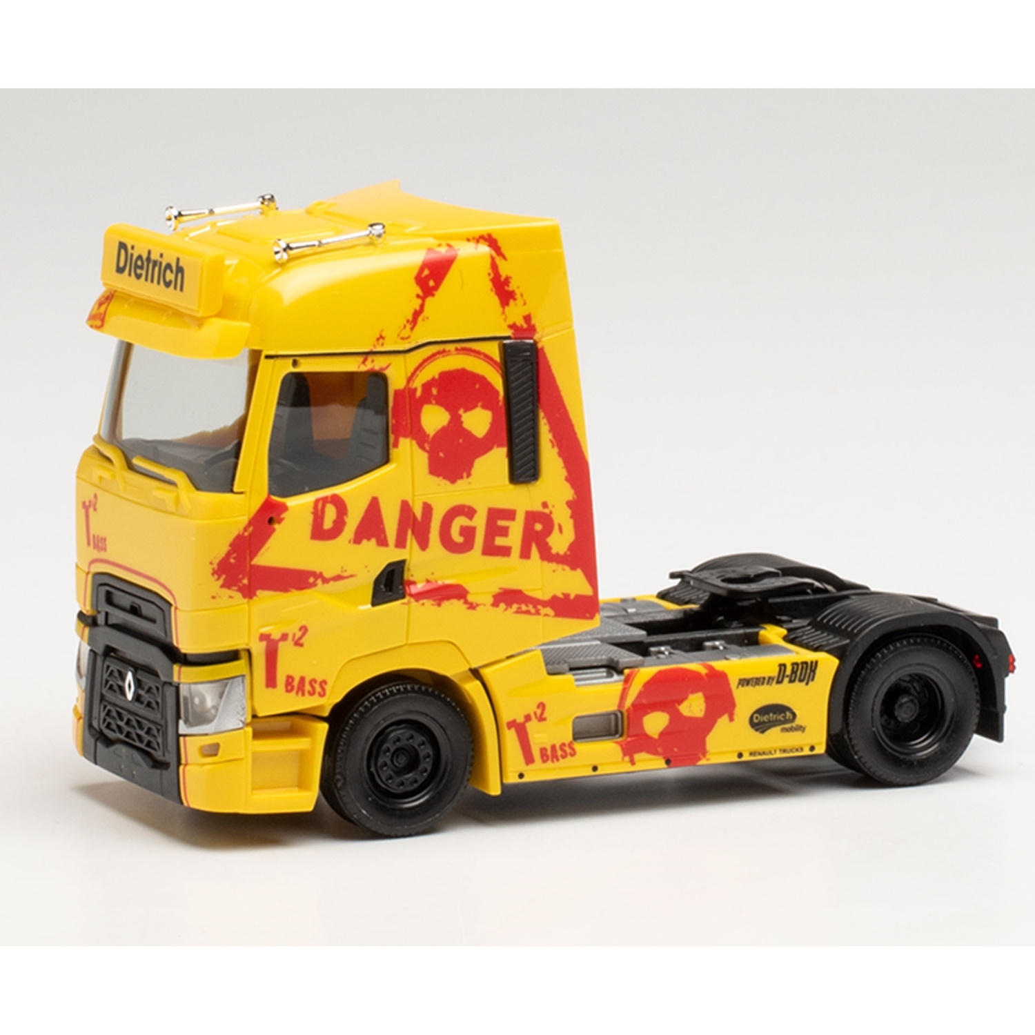 314183 - Herpa - Renault T 2achs Zugmaschine - Dietrich Nutzfahrzeuge / Danger