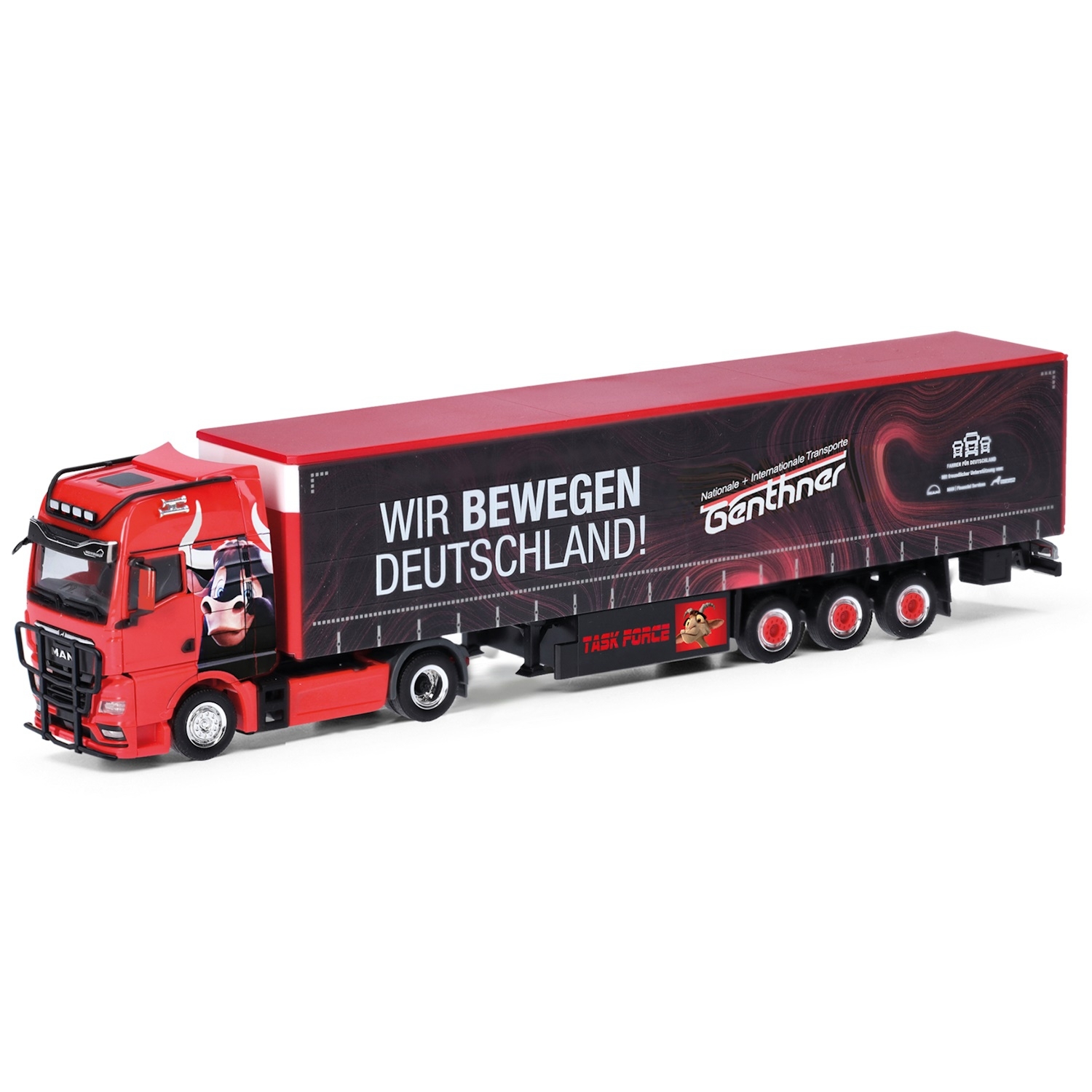 318075 - Herpa - MAN TGX GX with curtainside semitrailer "Genthner / Wir bewegen Deutschland"