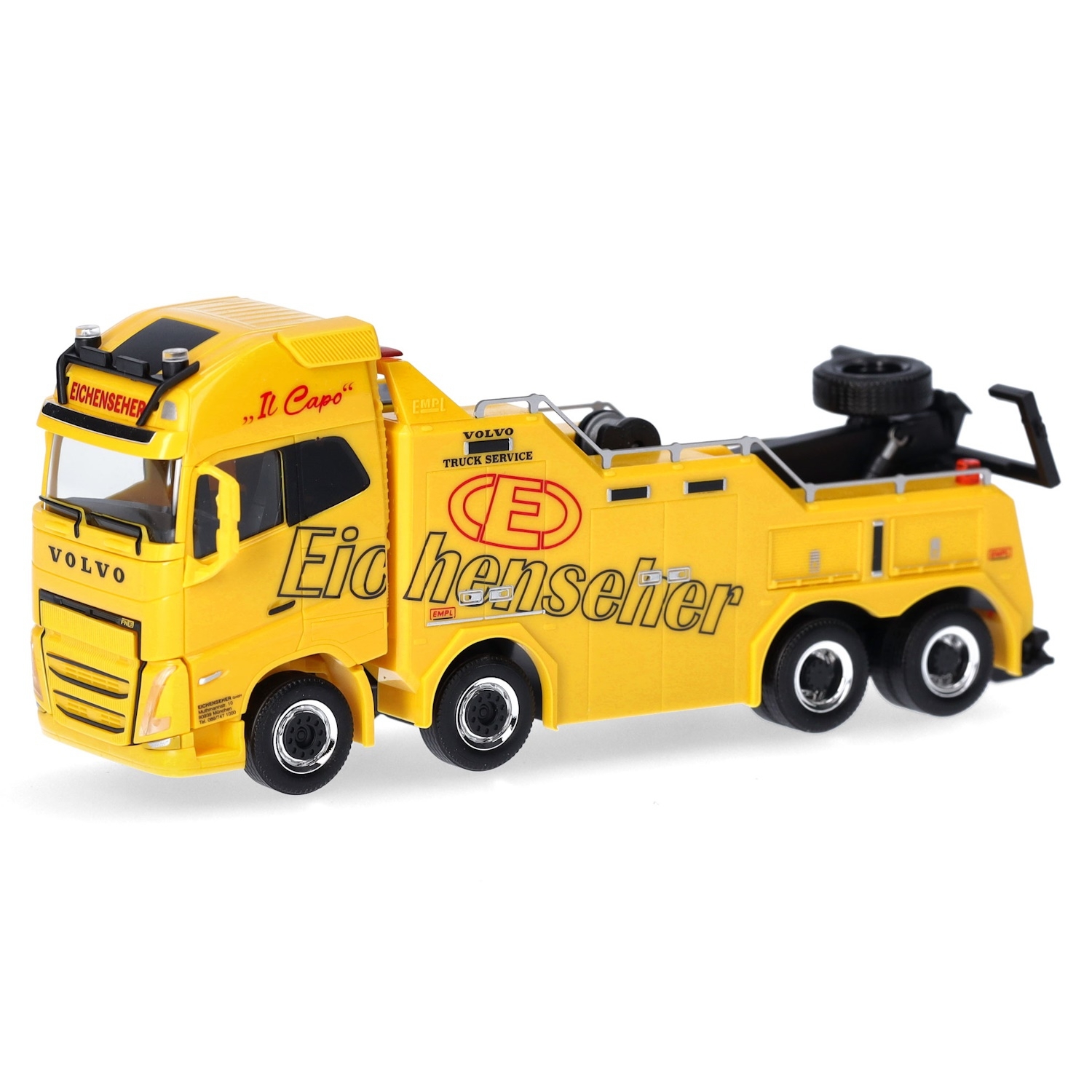 317740 - Herpa - Volvo FH16 Globetrotter XL `20 Empl Bison tow truck "Eichenseher"