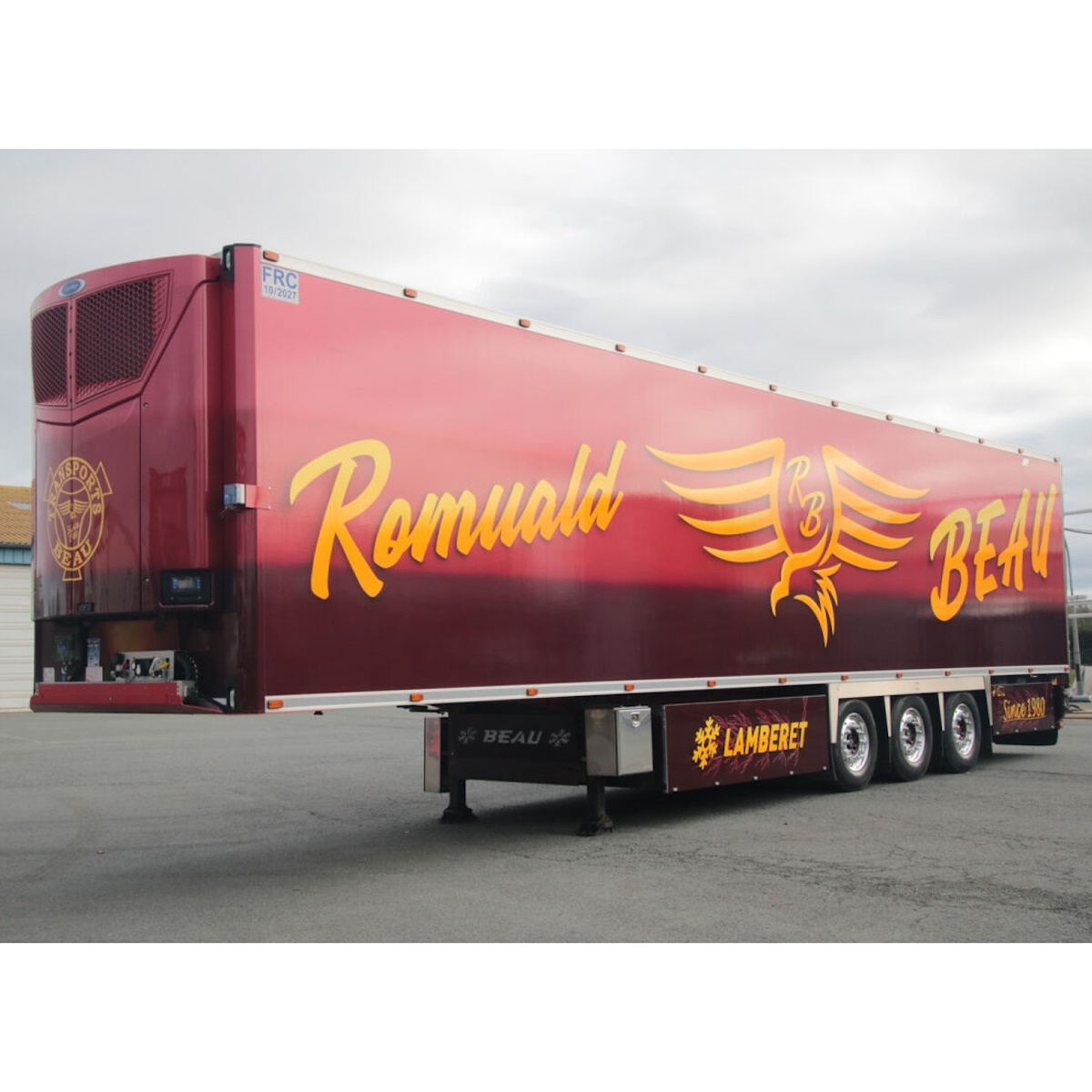 01-4439 - WSI -  Lamberet reefer trailer 3axle  - Transport Beau - F