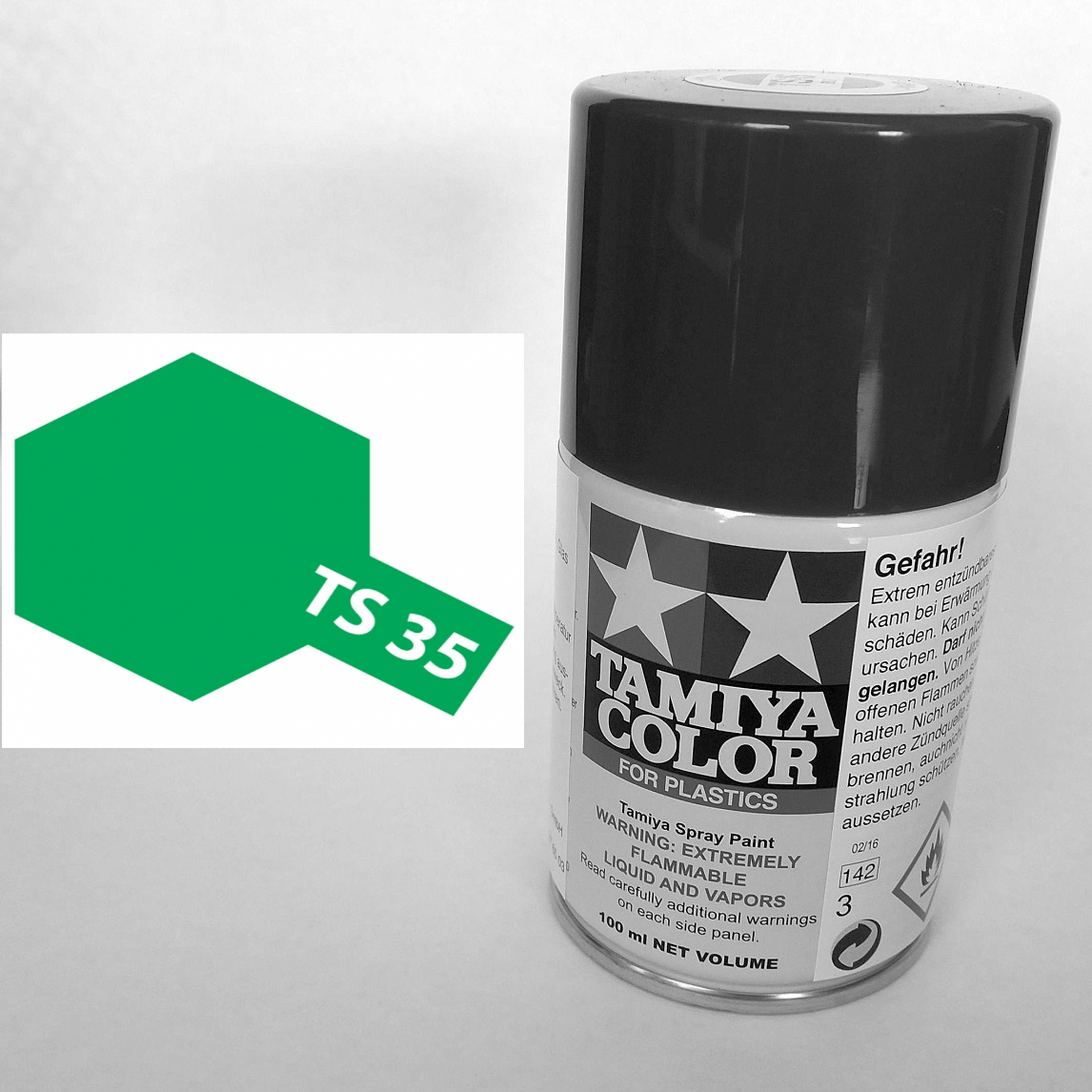 85035 - Tamiya - park green gloss 100ml , spray paint TS-35