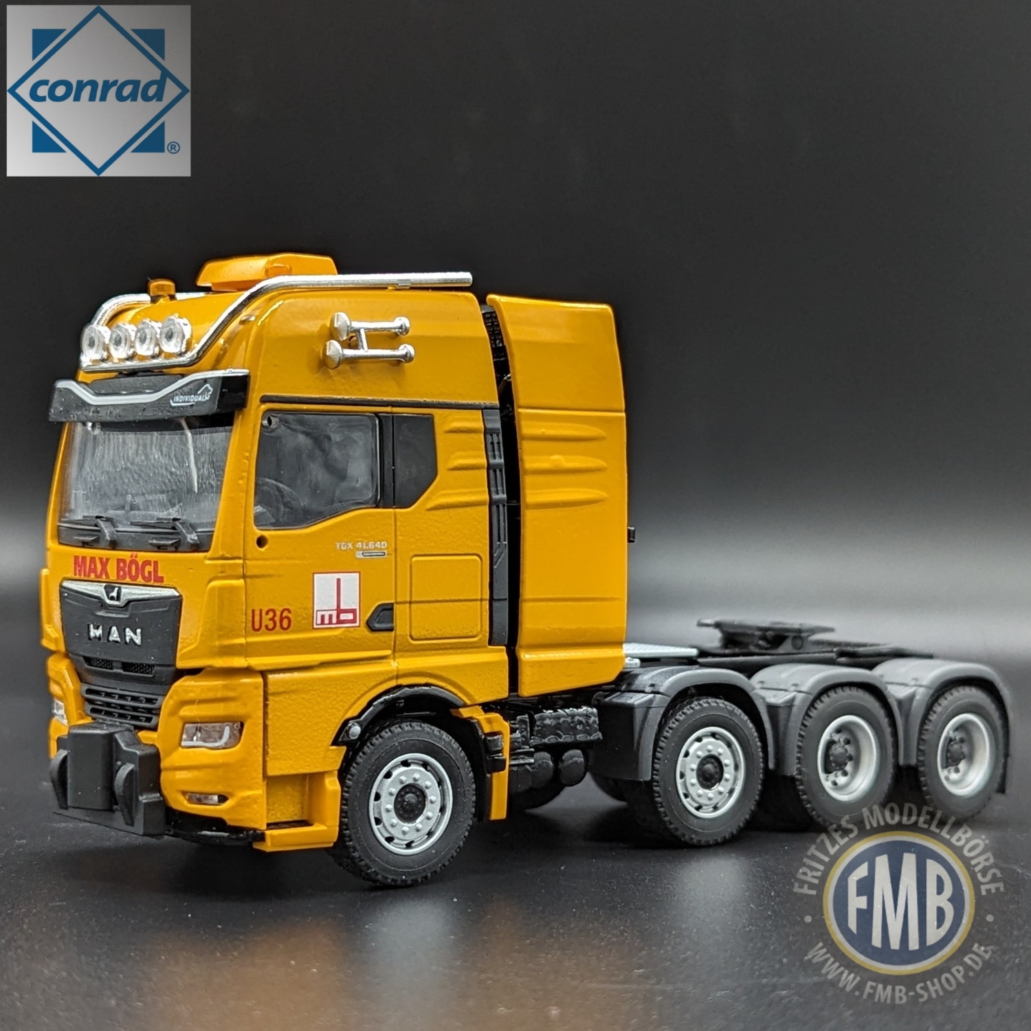 80001/03 - Conrad - MAN TGX GX heavy-duty tractor 8x4 - Max Bögl -