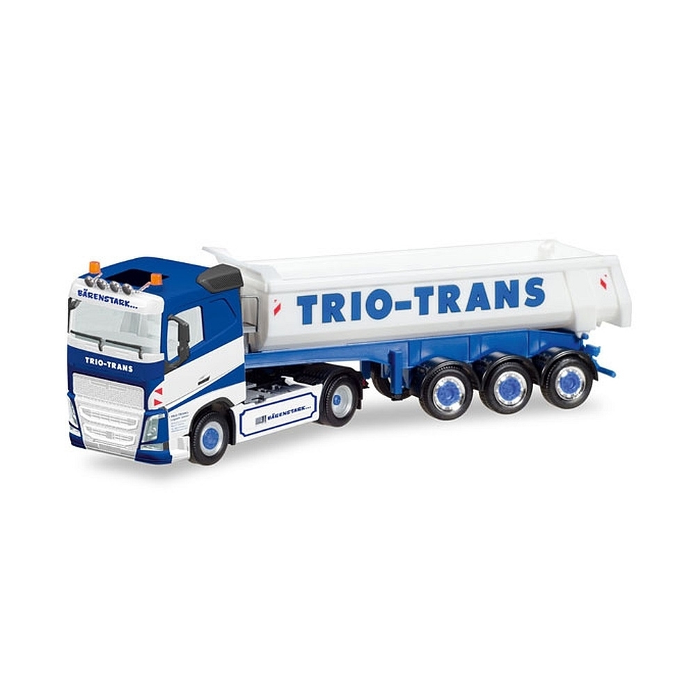 308533 - Herpa - Volvo FH4 Flachdach Rundmulden-Sattelzug "Trio Trans"