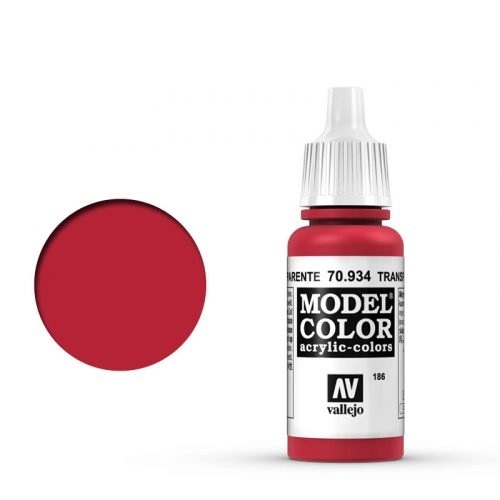 VA70934 - Vallejo - MODEL COLOR - TRANSPARENT RED 17ml