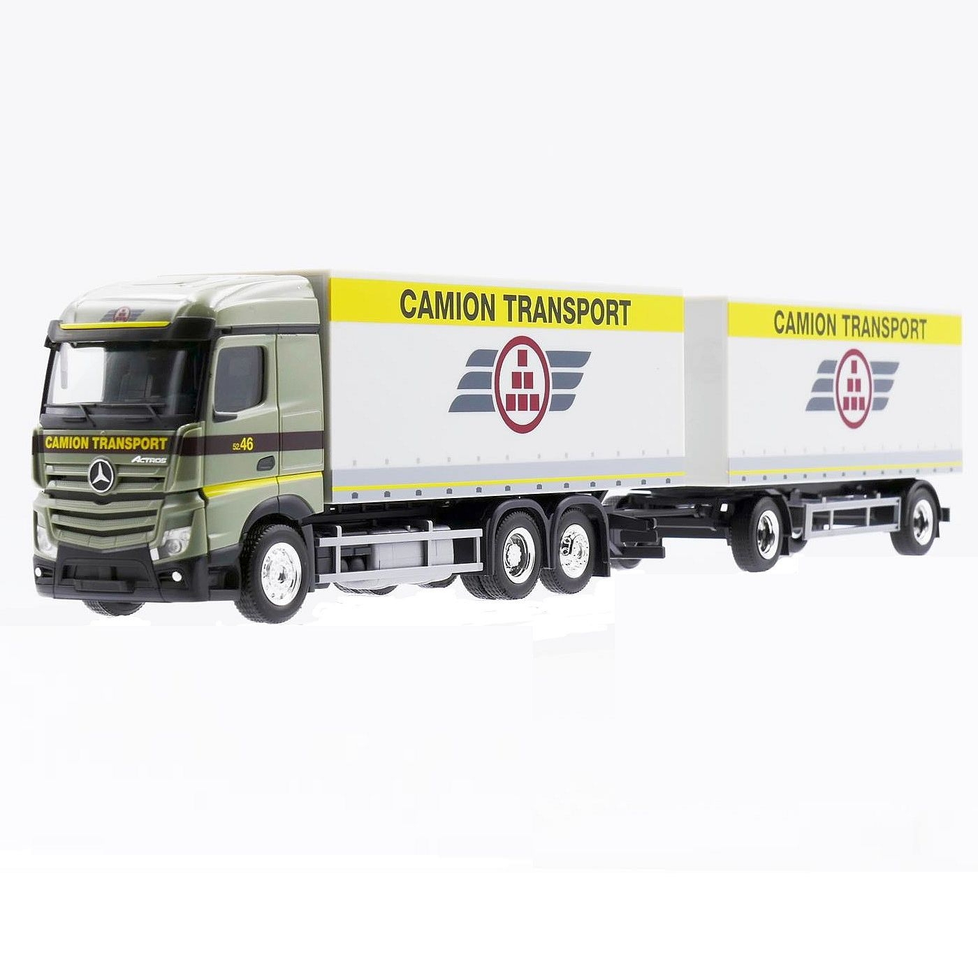 950787 - Herpa - Mercedes-Benz Actros `18 StreamSpace box truck/trailer "Camion Transport" CH