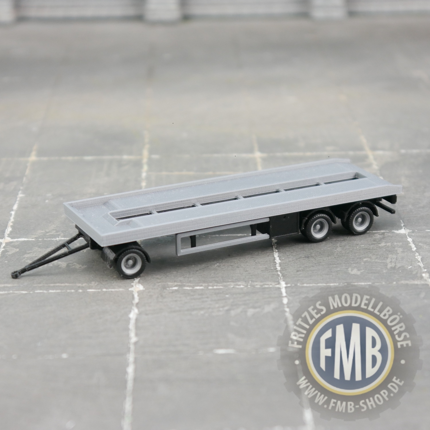 100502 - 3D-Druckfactory - Rolloff container trailer, 3axle, gray/black