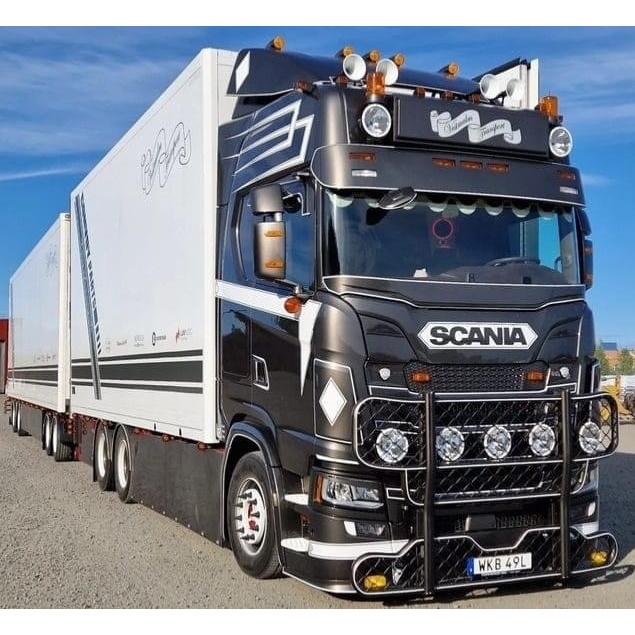 86486 - Tekno - Scania mit 4 achs Anhänger - Jimmy Vesthalm - S -