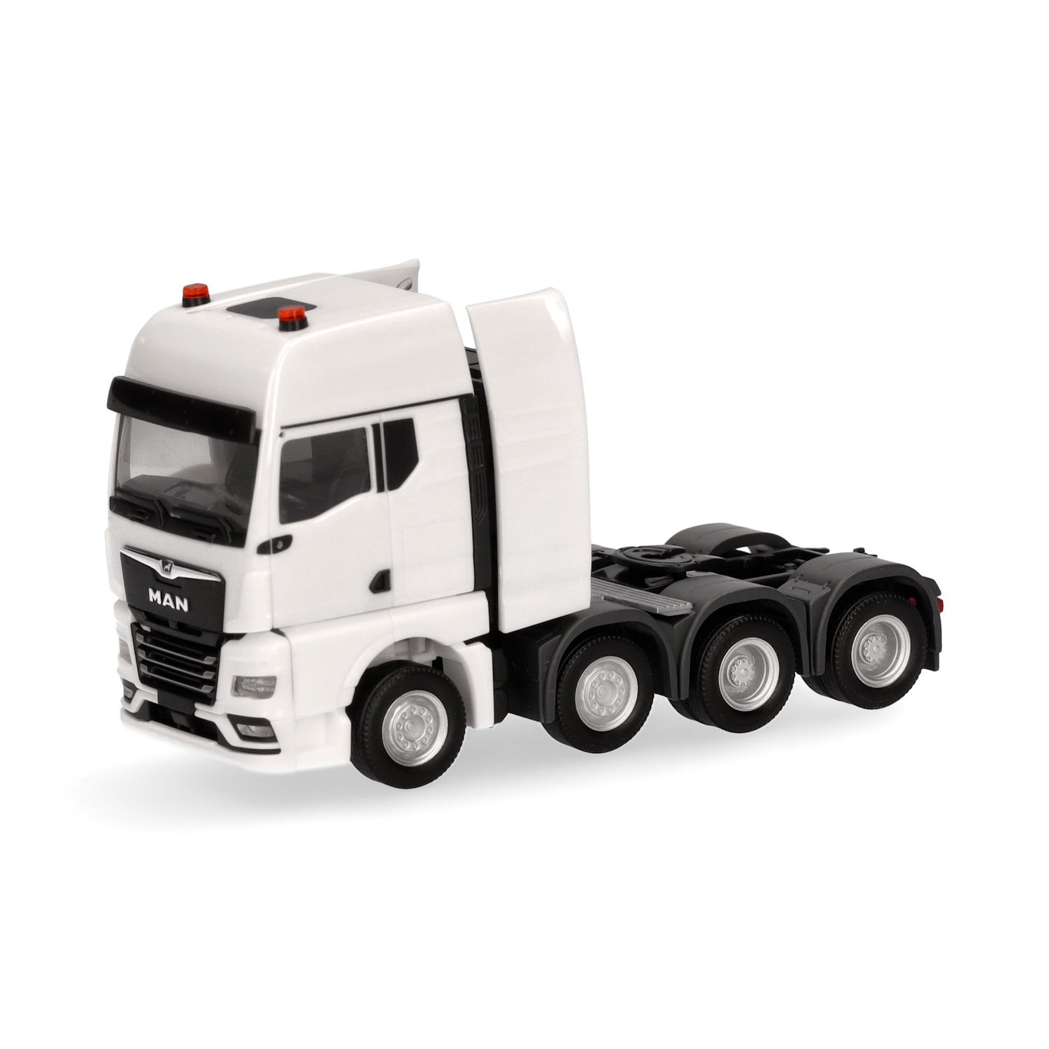 316958 - Herpa - MAN TGX GX 37.580  heavy load tractor 8x4 with air ride, white