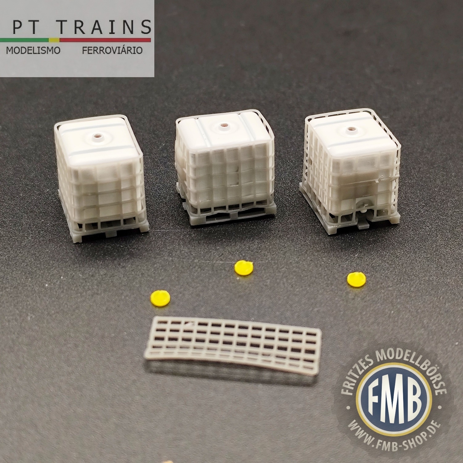 2411222 - PT-Trains - IBC Container 1000l white - 3 pieces