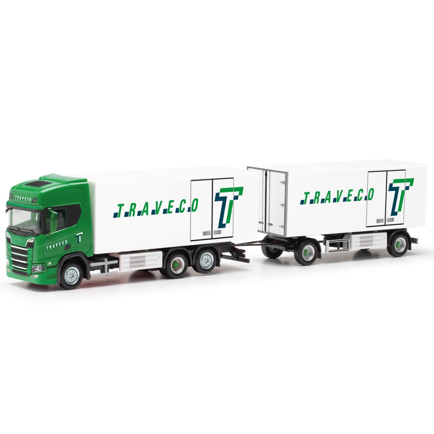 317788 - Herpa - Scania CR Highline reefer box truck/trailer "Traveco" CH