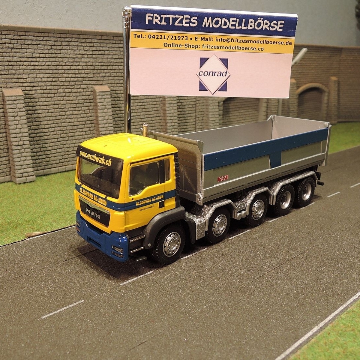 75207/02 - Conrad -  MAN TGS M 5axle Moser tipper - Schwab -