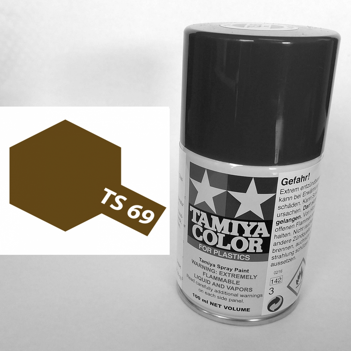 85069 - Tamiya - linoleum Deck braun matt 100ml , Sprühdose TS-69