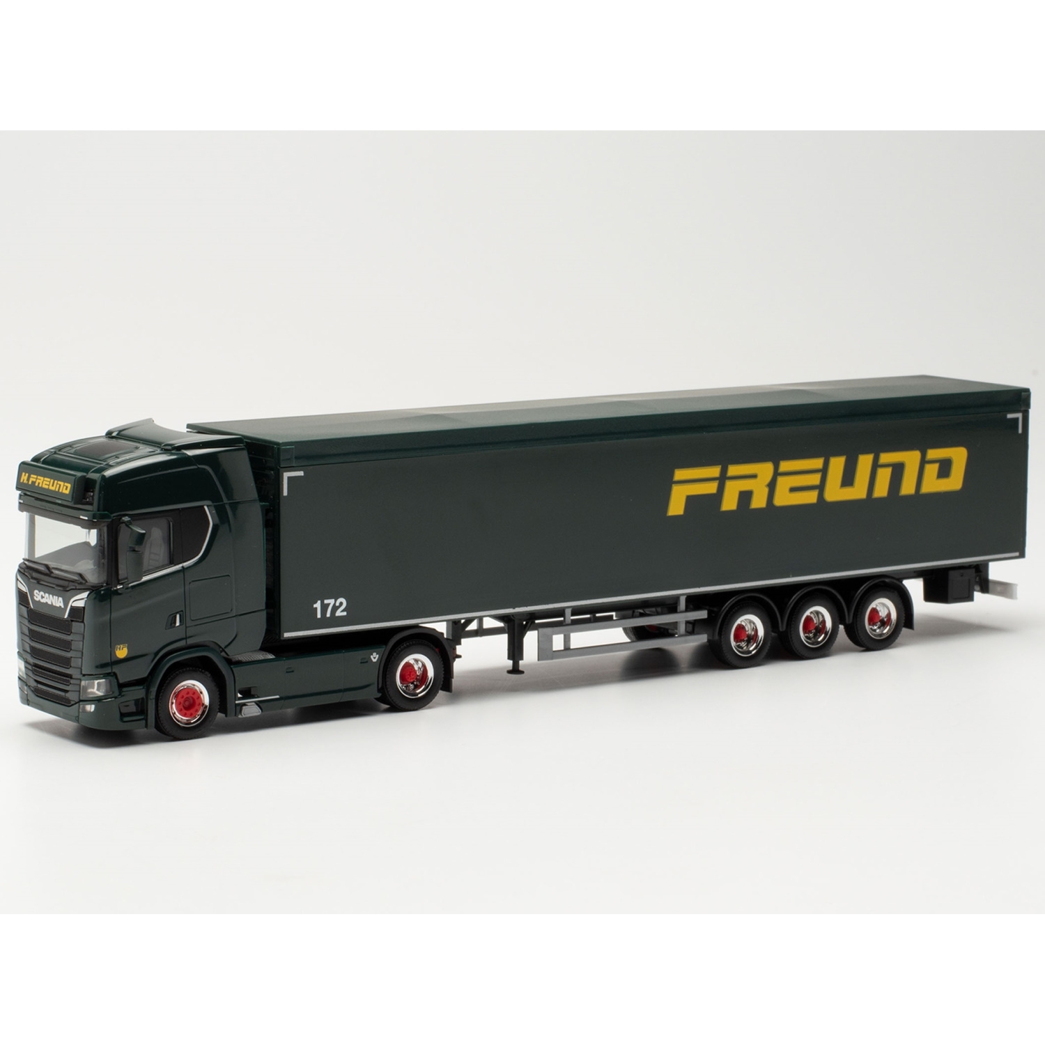 315173 - Herpa - Scania CS Highline with walking floor semi trailer "Spedition Freund"