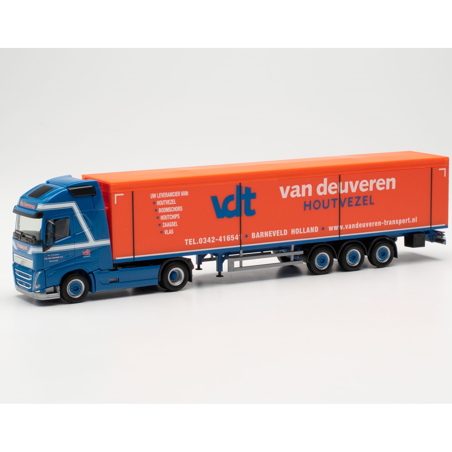 315463 - Herpa - Volvo FH5 Globetrotter Schubboden-Sattelzug "van Deuveren" NL