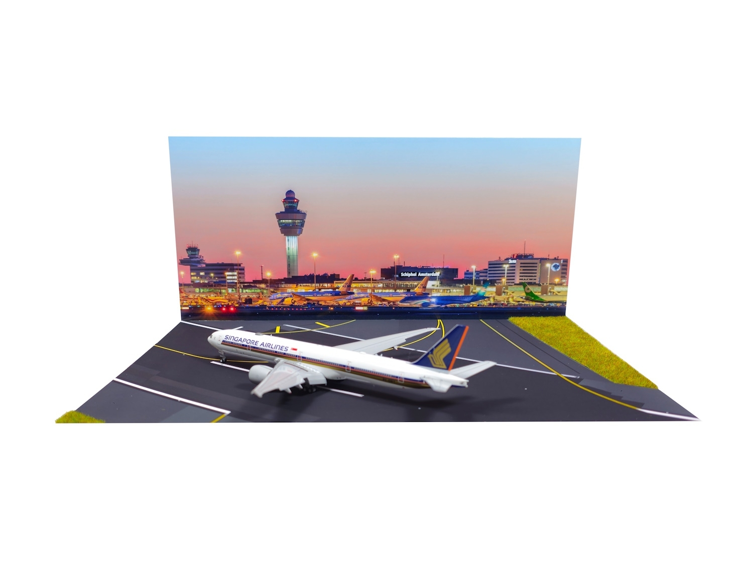 AMS001 - A4 Airports - Amsterdam Schiphol Airport AMS Airport Codes - cardboard construction set