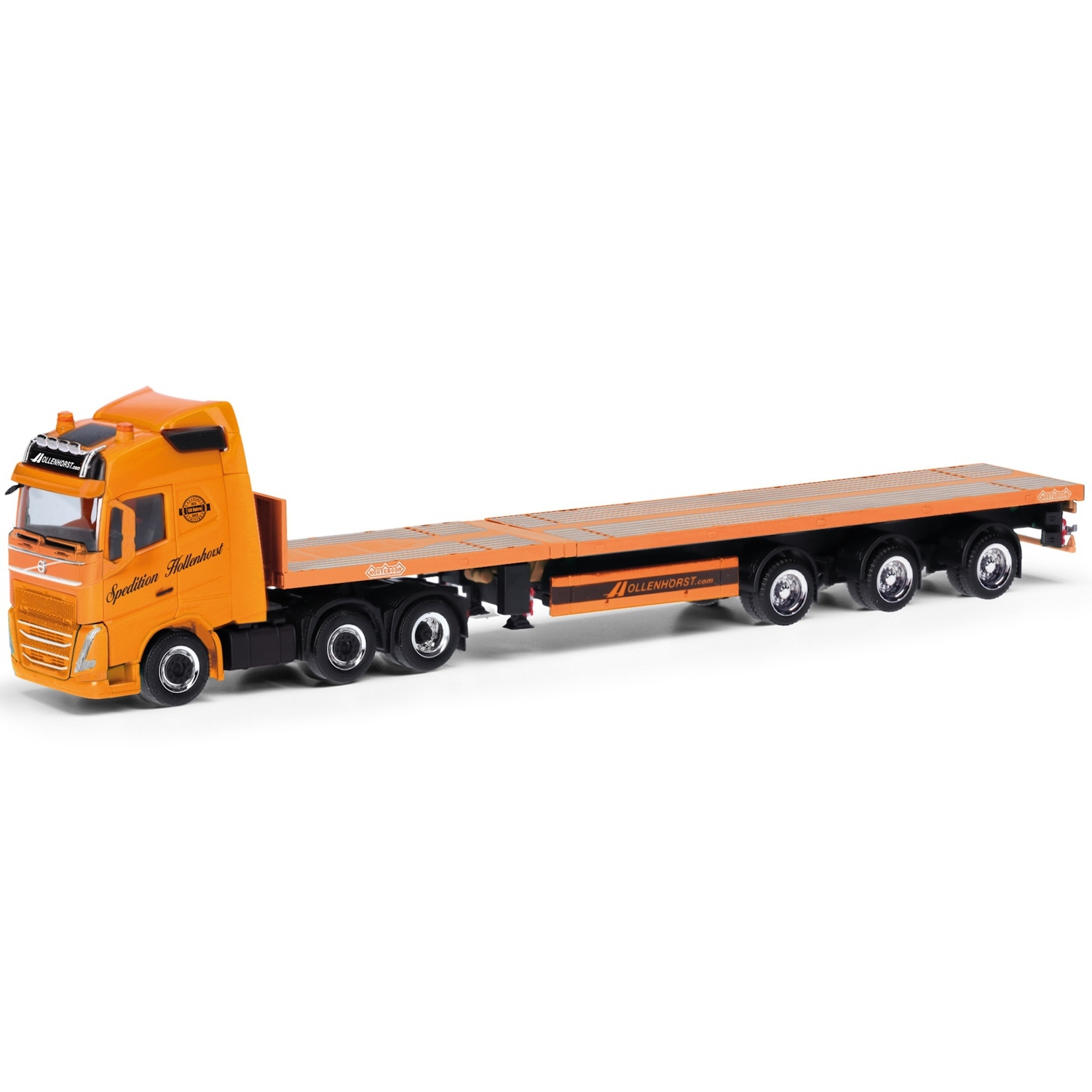 318006 - Herpa - Volvo FH4 Globetrotter 6x2 mit 3achs Teletrailer "Spedition Hollenhorst"