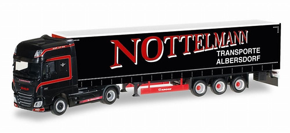 306836 - Herpa - DAF XF SCC Euro6 Gardinenplanen-Sattelzug "Nottelmann"