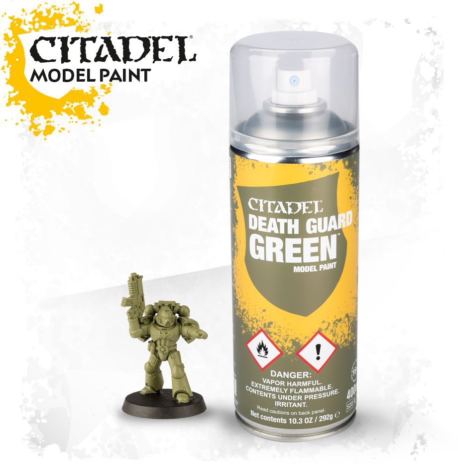 62-32 - CITADEL -  SPRAYS DEATH GUARD GREEN PRIMER 400ml - Grundierung grün