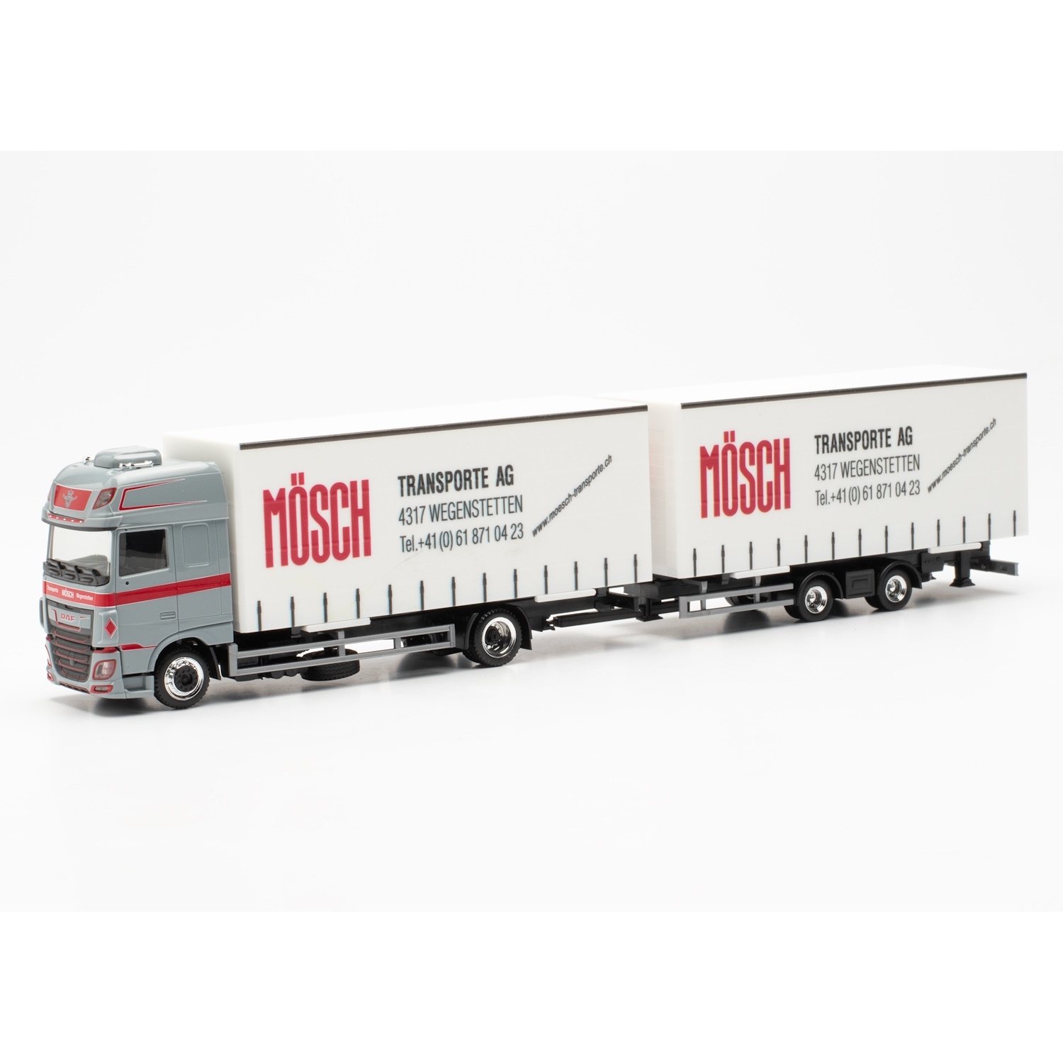 953184 - Herpa - DAF XF SSC 2/2axle volume truck/trailer "Arthur Mösch" CH