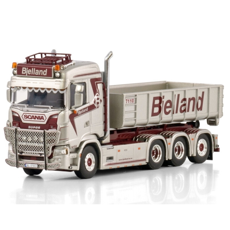 01-4270 - WSI - Scania S 8x4 with hooklift system and 15m³ Container - Bjelland - N -