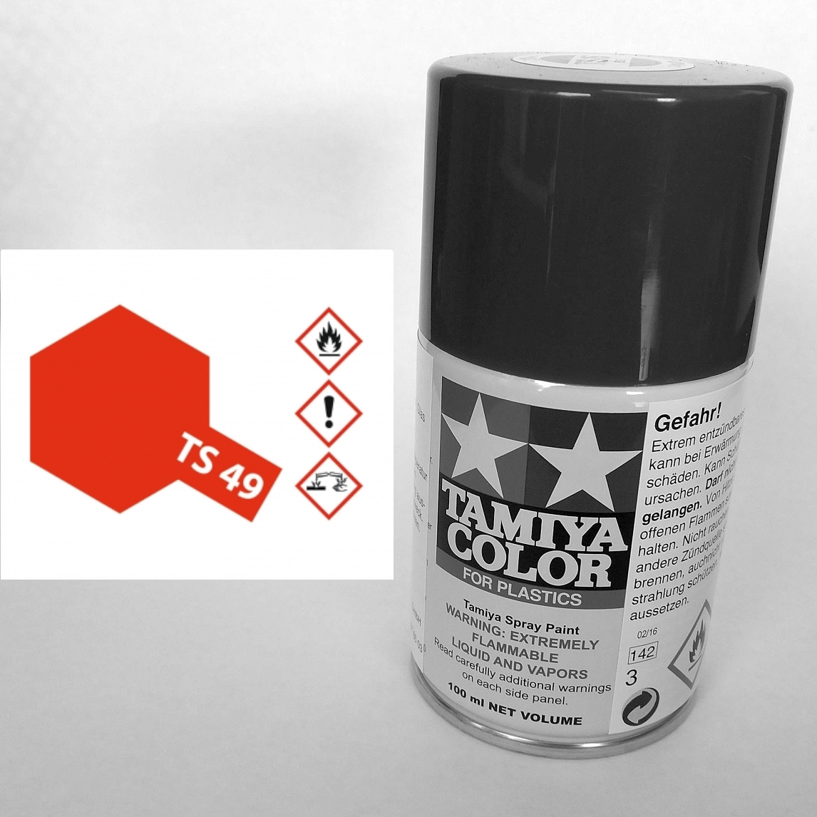 85049 - Tamiya - Hellrot glänzend 100ml , Sprühdose TS-49