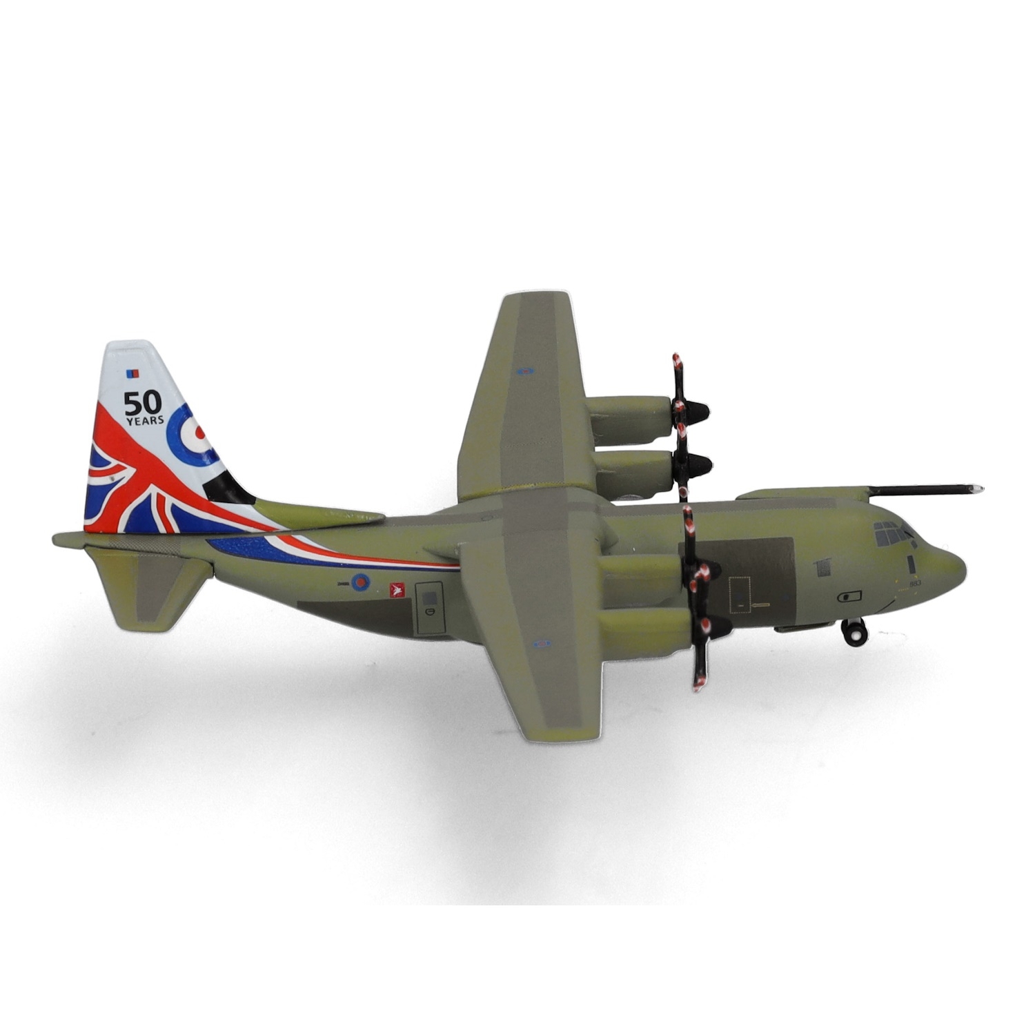 537445 - Herpa Wings - Royal Airforce C-130J Super Hercules 50th Anniversary Hercules - ZH883 -