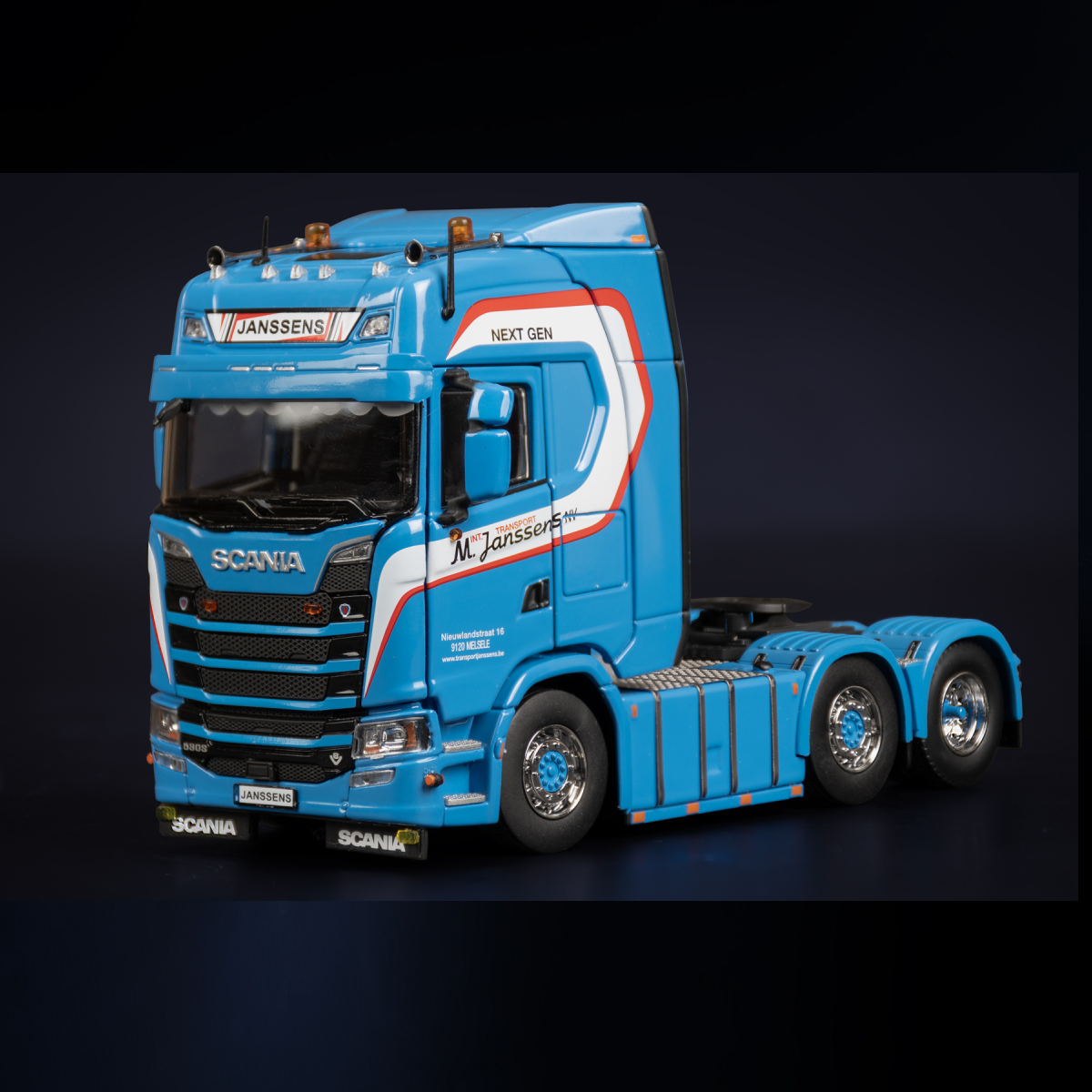 32-0219 - IMC - Scania 450S Highline 3achs Zugmaschine 6x2 - Transport M. Janssens - BE