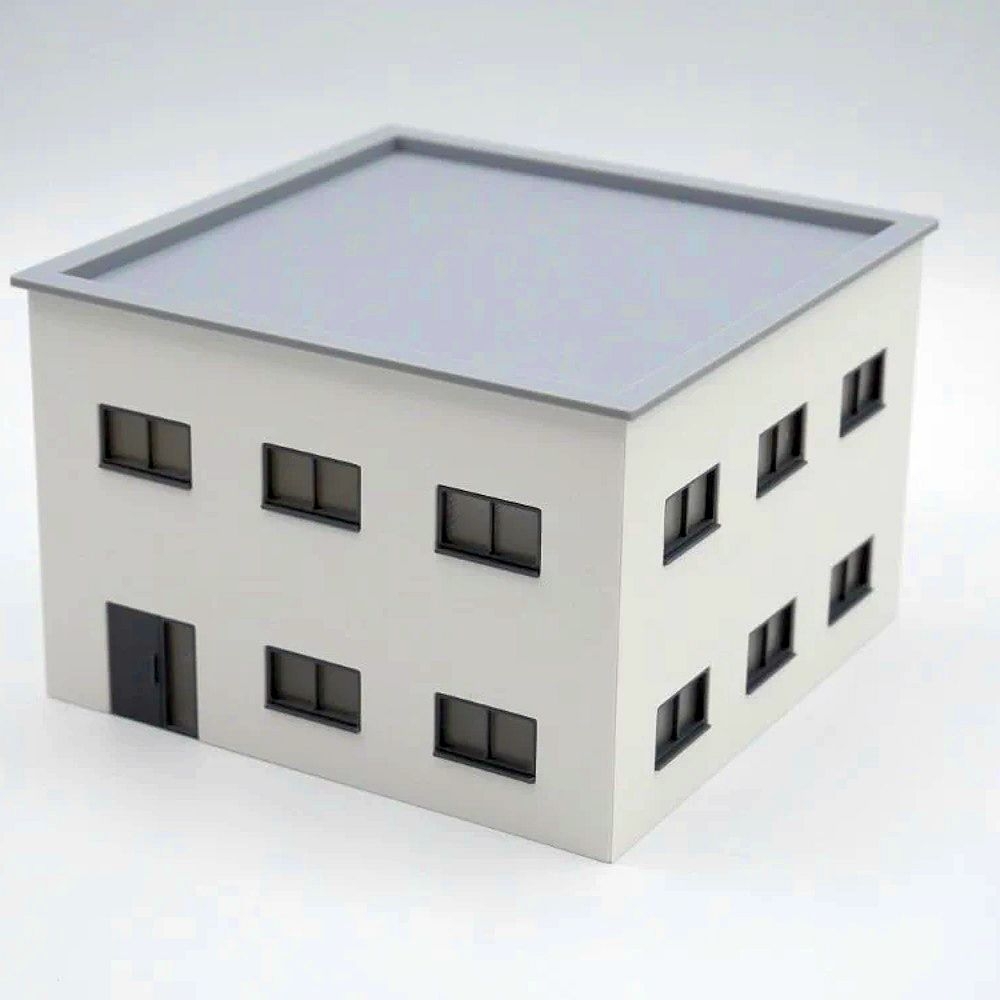 100252 - 3D printing factory - HO Bureau building, white / grey