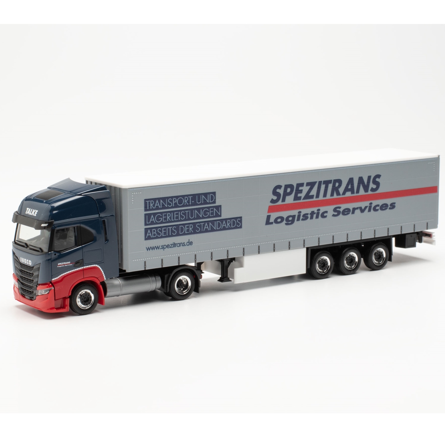 315258 - Herpa - Iveco S-Way LNG Gardinenplanen-Sattelzug "Spezitrans"