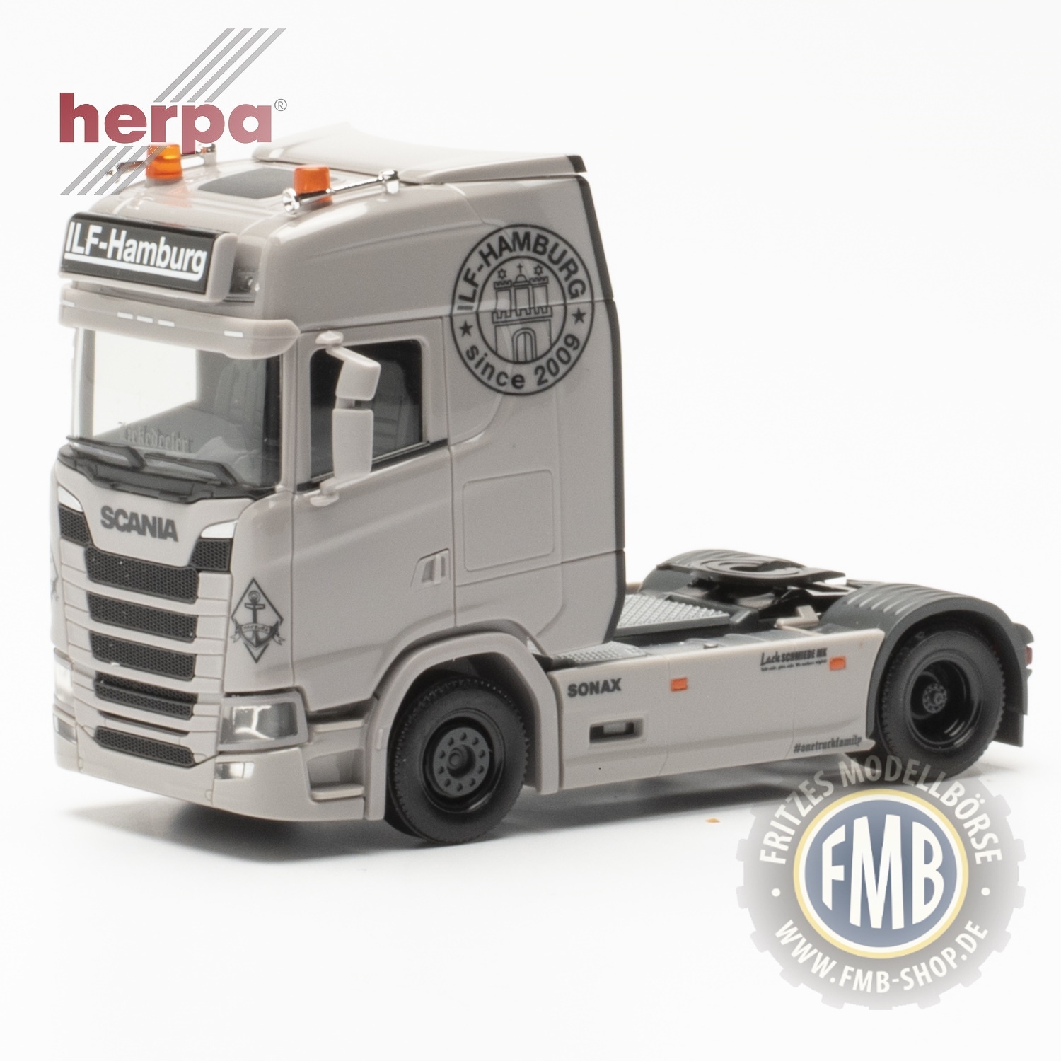 949750 - Herpa - Scania CS 20 Highline 4x2 Zugmaschine "ILF Hamburg"