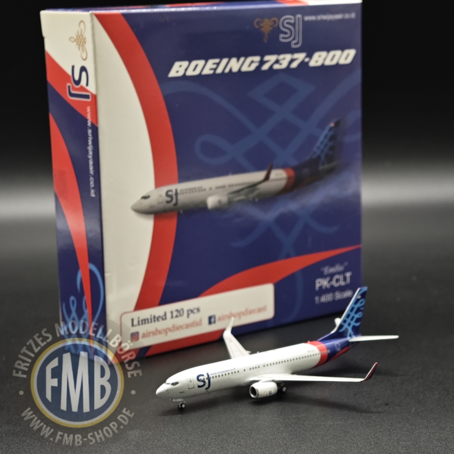 PKCLT - Panda Models - Sriwijaya Air Boeing 737-800 "Emilio"- PK-CLT -