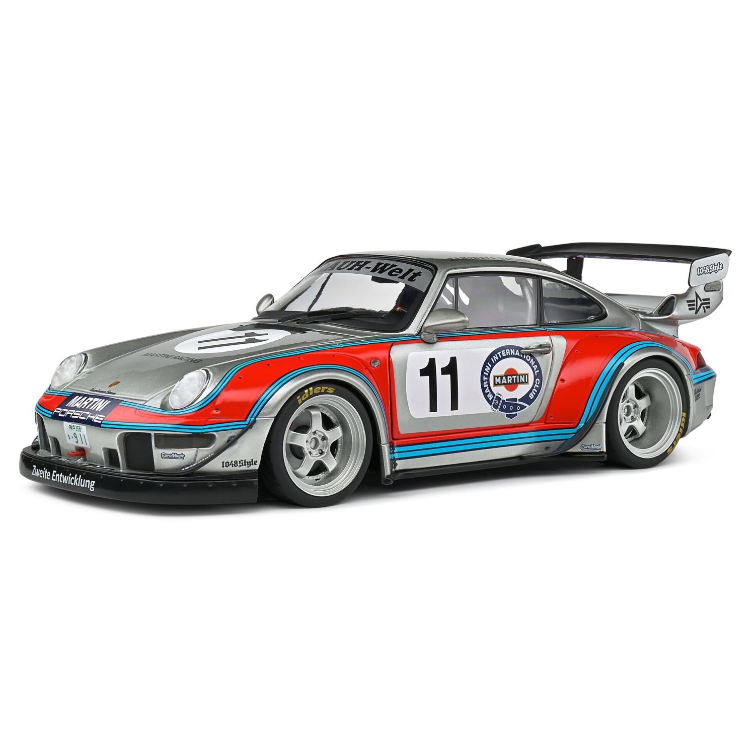 421185940 - Solido - Porsche RWB 964 "Rauh-Welt Martini", grey