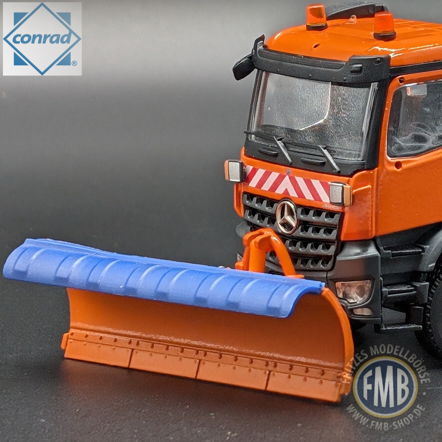 Conrad - snow plow with banner -