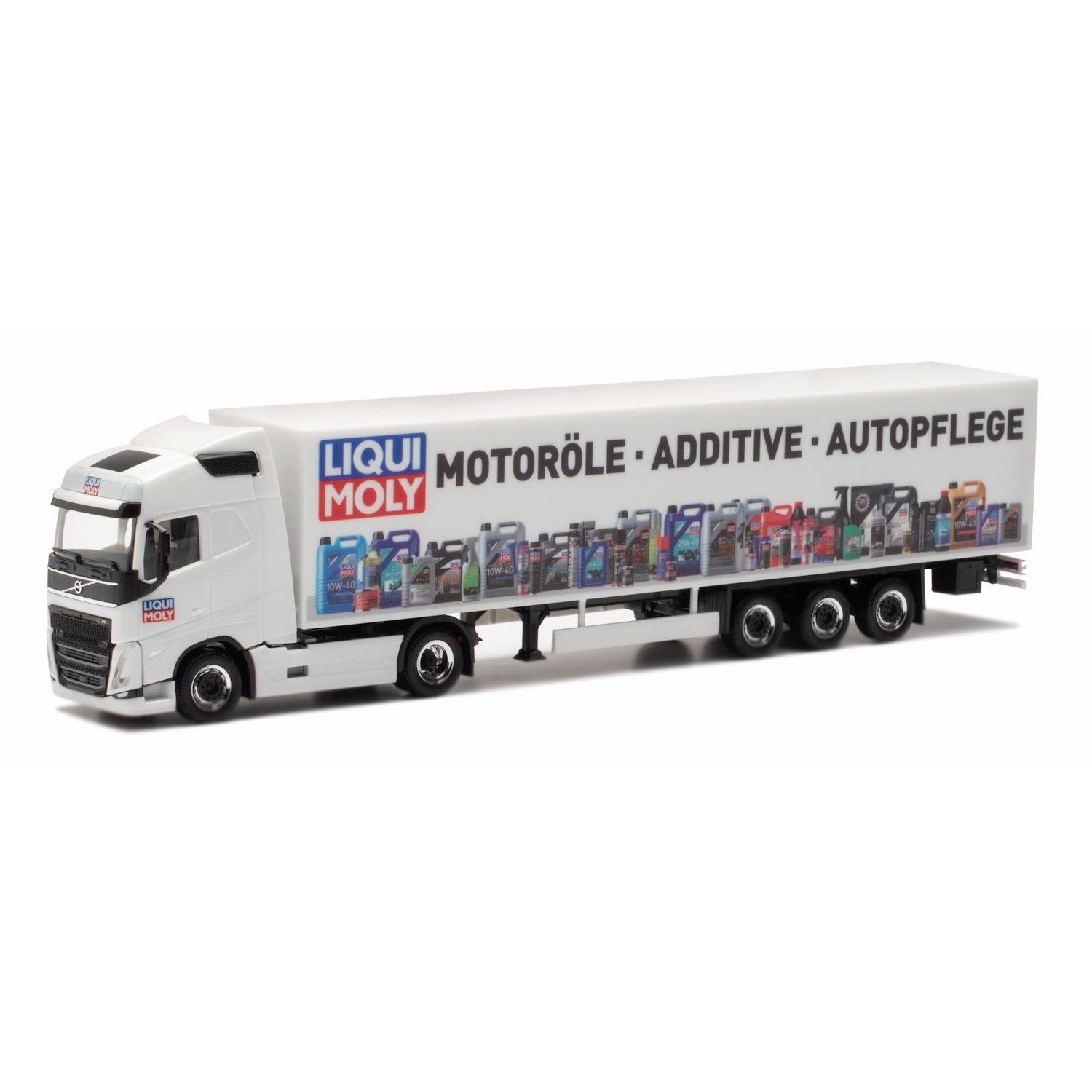 950107 - Herpa - Volvo FH5 Globetrotter with box semitrailer "Liqui Moly"