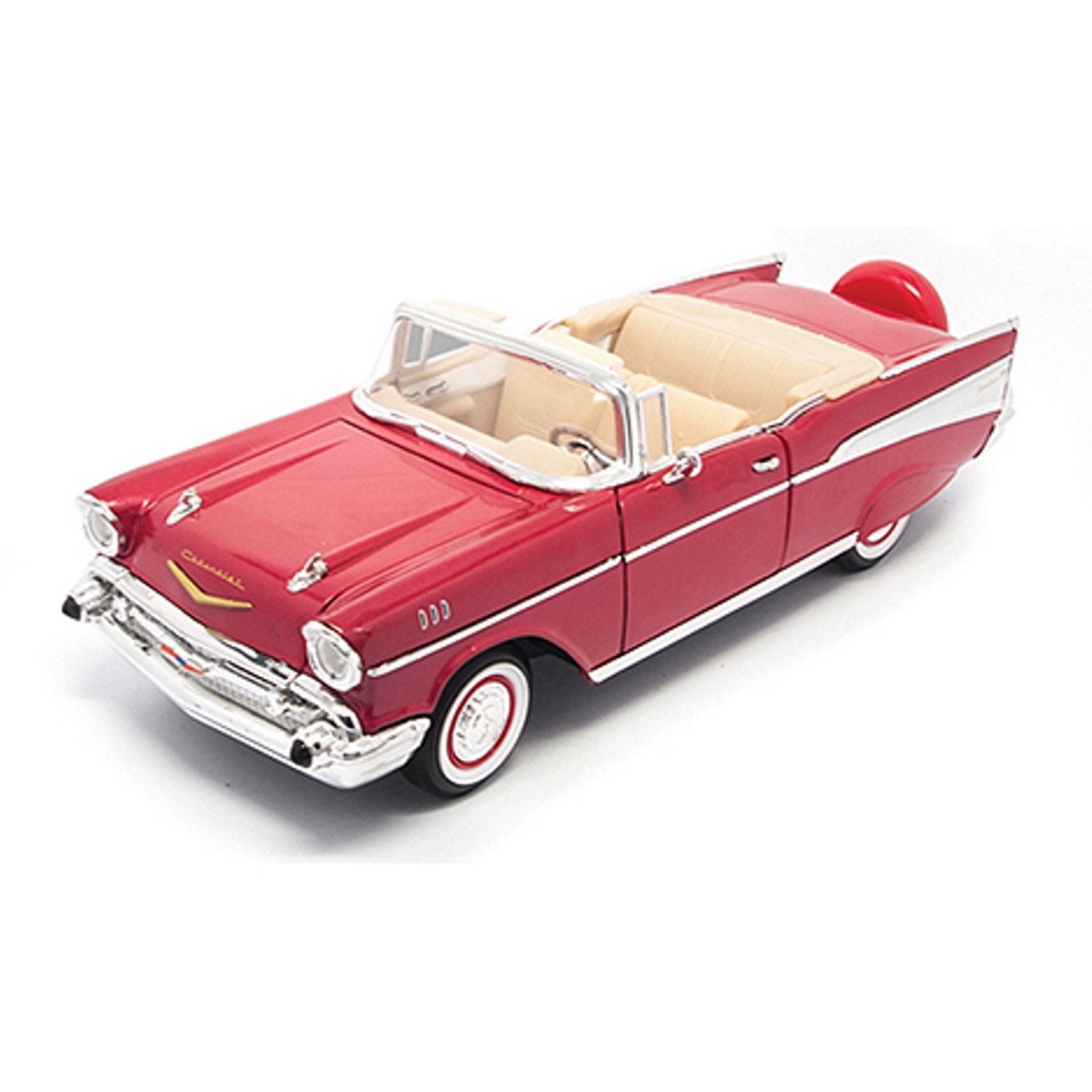 92108 - Lucky Die Cast - Chevrolet Bel Air Convertible `1957, red