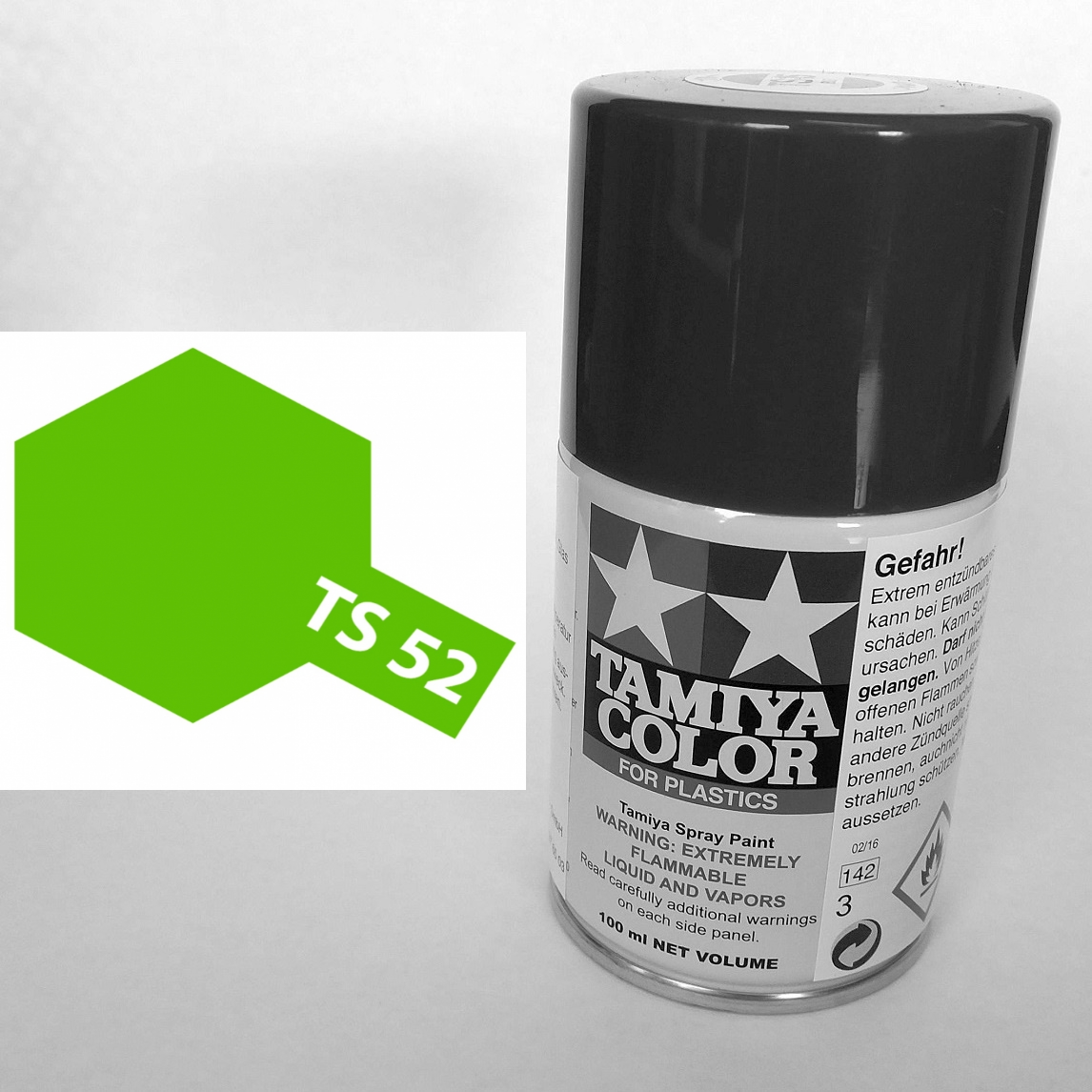 85052 - Tamiya - bonbon limeté 100ml , spray paint TS-52