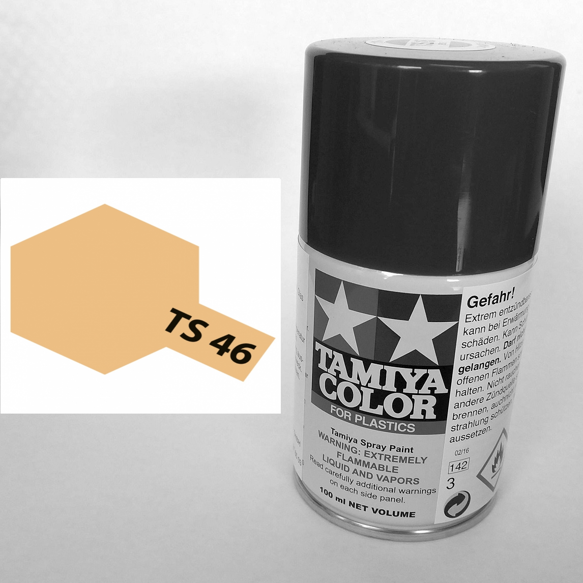 85046 - Tamiya - sand light mat 100ml , spray paint TS-46